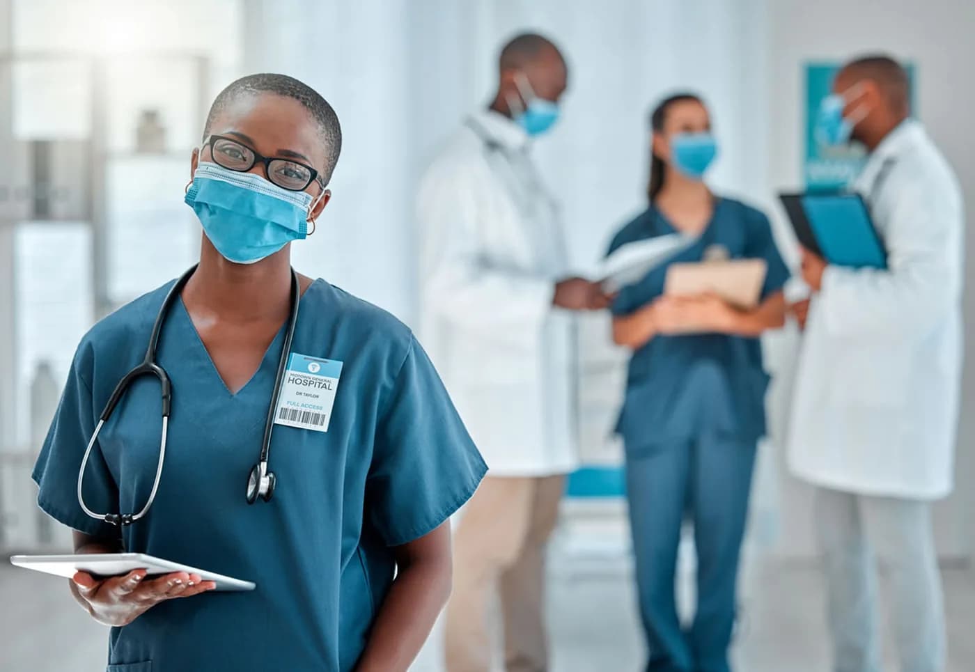 Clinicians at a Pivot network facility